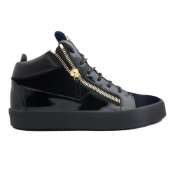 Mid-top velvet sneakers "KRISS"