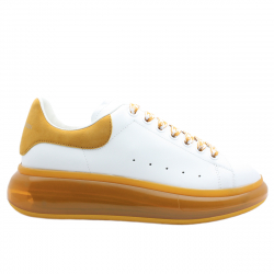 BASKETS ALEXANDER MCQUEEN AIR OVERSIZE BLANC / JAUNE 9538