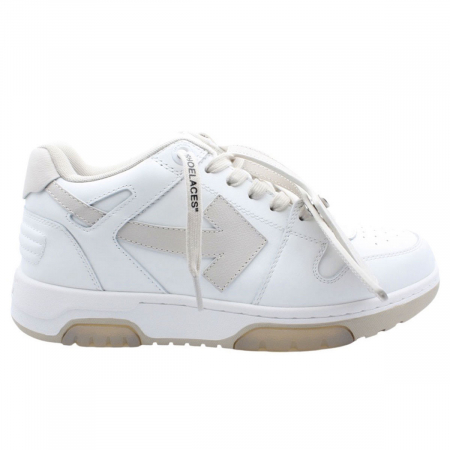 Sneakers "OOO" blanc / beige - 