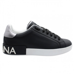 Sneakers "PORTOFINO" noir et argent